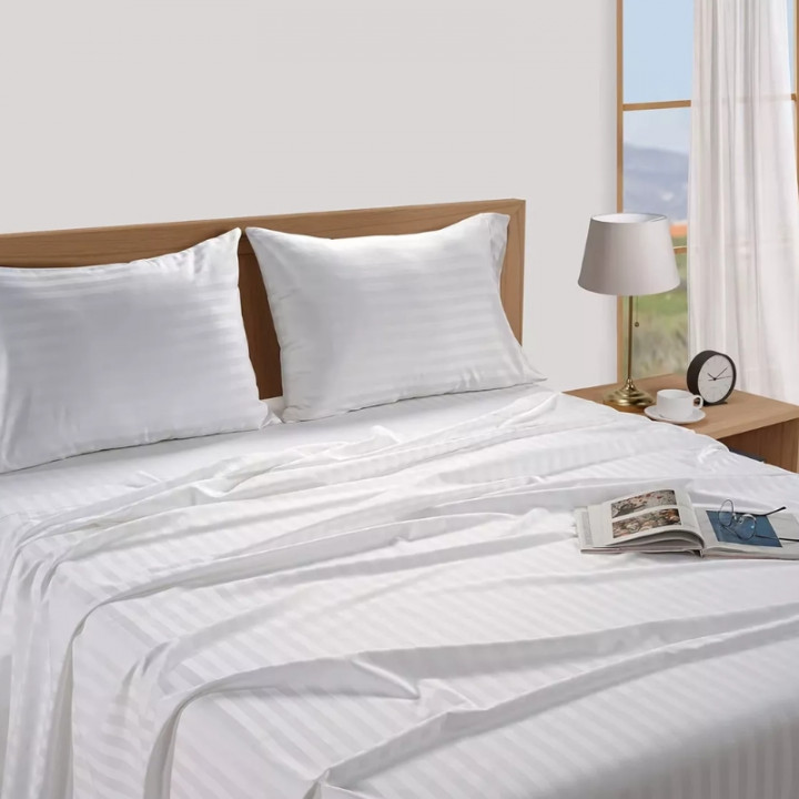 SABANAS EXCLUSIVE STRIPES 600H KING BLANCO 025
