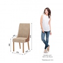 SILLA HENN IVY 02 SEC36-535 NATURAL CORANO CARAMELO CREME