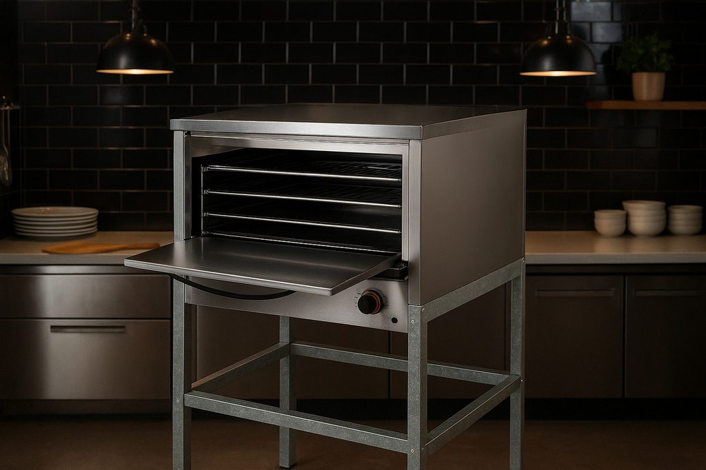 Horno Pizzero Usman H6 Moldes Acero Ciego 500
