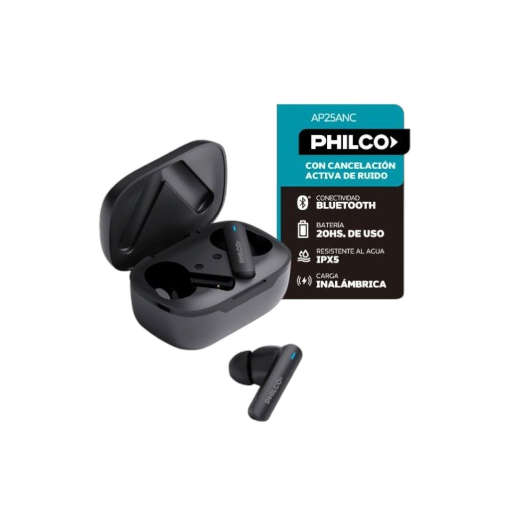 AURICULAR PHILCO AP25ANC BLUETOOTH INALAMBRICO