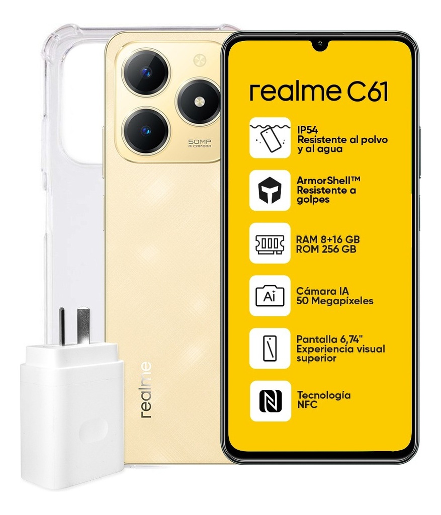 Celular Realme Note C61 8/256 Gb Dual Sim Gold