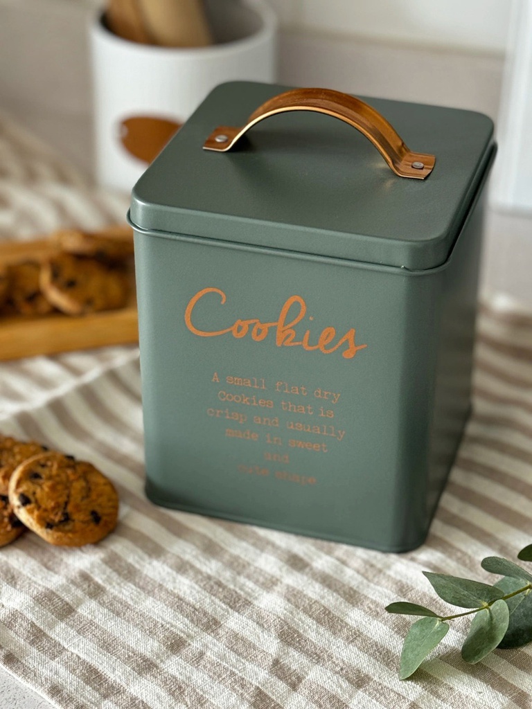 LATA GALLETITAS CAROL 71142 CON MANIJA AZULINO