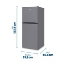 HELADERA PHILCO PHNT198X2 NO FROST TOP MOUNT 198 LT INOX