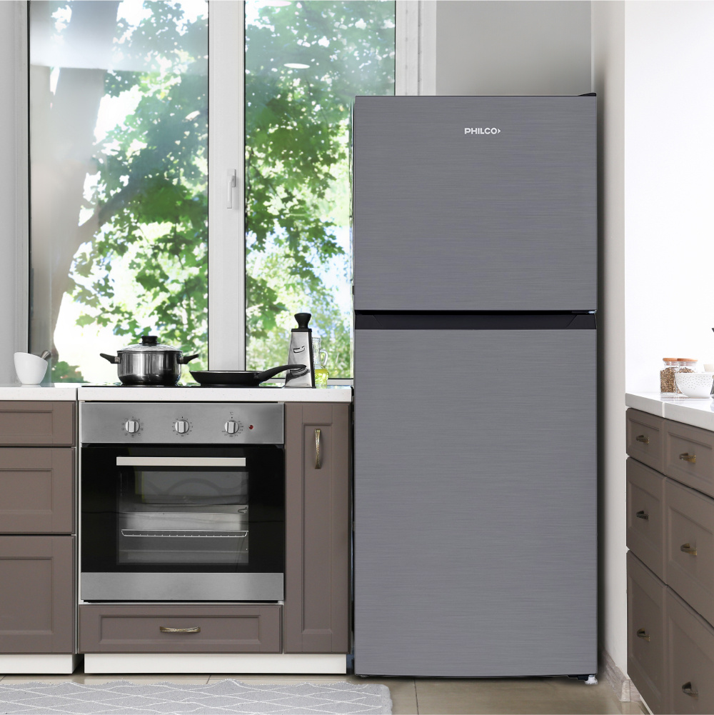 HELADERA PHILCO PHNT198X2 NO FROST TOP MOUNT 198 LT INOX