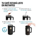Cafetera Prensa Tk 302184 Francesa 1000c Negra