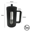 Cafetera Prensa Tk 302184 Francesa 1000c Negra