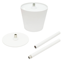VELADOR INALAMBRICO THE KITCHEN  DE METAL A BATERIA BLANCO