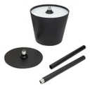Velador Inalambrico The Kitchen De Metal A Bateria Negro