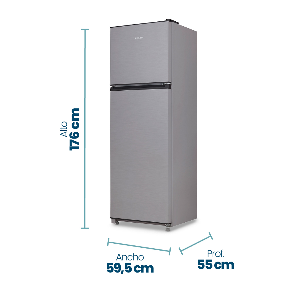 HELADERA PHILCO PHCT302X CICLICA TOP MOUNT 298 L INOX