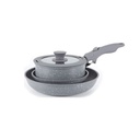 BATERIA DE COCINA CAROL 68005GGR 5 PZAS GRIS