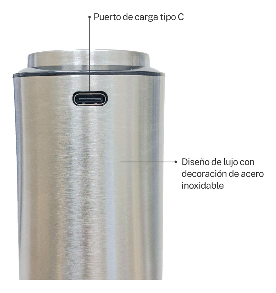 Pimentero Molinillo Electrico Smart-tek Carga Usb Scp-100