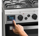 Cocina Ormay Evo A Gas Acero 4 Hornallas Timer Digital Gris
