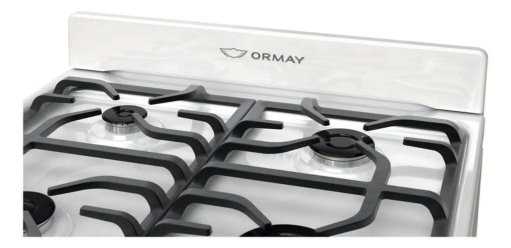Cocina Ormay Evo A Gas 4 Hornalla Timer Digital Blanco