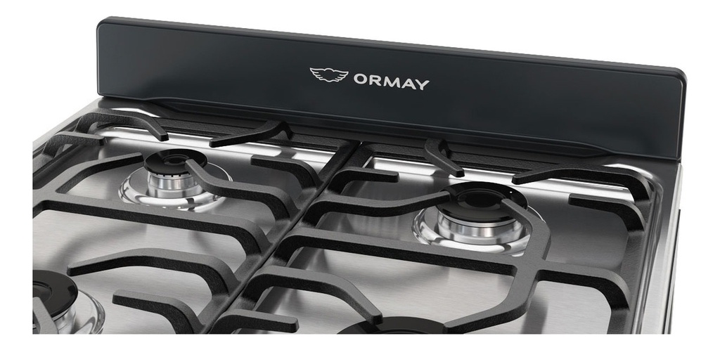 Cocina Ormay Tempo A Gas 4 Hornallas Timer Negro