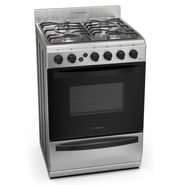 COCINA ORMAY TEMPO A GAS 4H ACERO