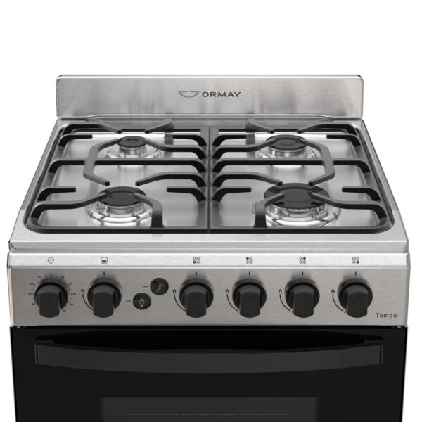 COCINA ORMAY TEMPO A GAS 4H ACERO