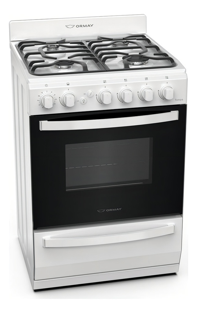 Cocina Ormay Tempo A Gas 4 Hornallas Blanca
