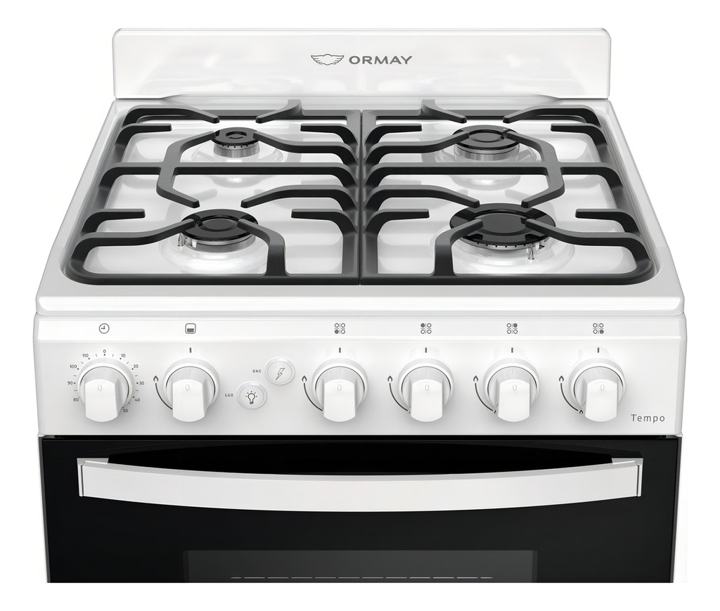 Cocina Ormay Tempo A Gas 4 Hornallas Blanca
