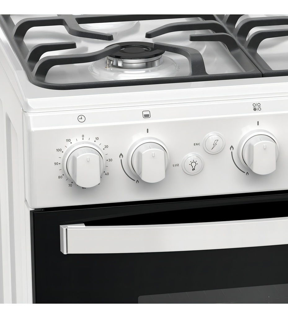 Cocina Ormay Tempo A Gas 4 Hornallas Blanca