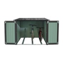 CASETA DE ACERO KUSHIRO FCAI-B33M PARA BICICLETAS 3,3M