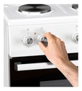 Cocina Eléctrica Ormay Nova Blanca 4 Hornallas 50cm Blanco