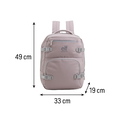 MOCHILA VIAJERA ELF 13706A ROSA 31 LTS
