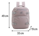Mochila Viajera Elf Impermeable 31 Litros Cabina Rosa Liso