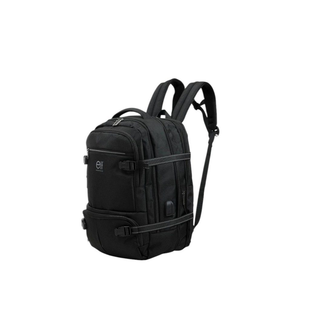 MOCHILA VIAJERA ELF 13707A NEGRA 31 LTS