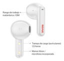 Auricular In Ear X-view River Plate Bluetooth Color Blanco