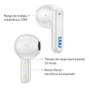 Auricular In Ear X-view Boca Juniors Bluetooth Blanco
