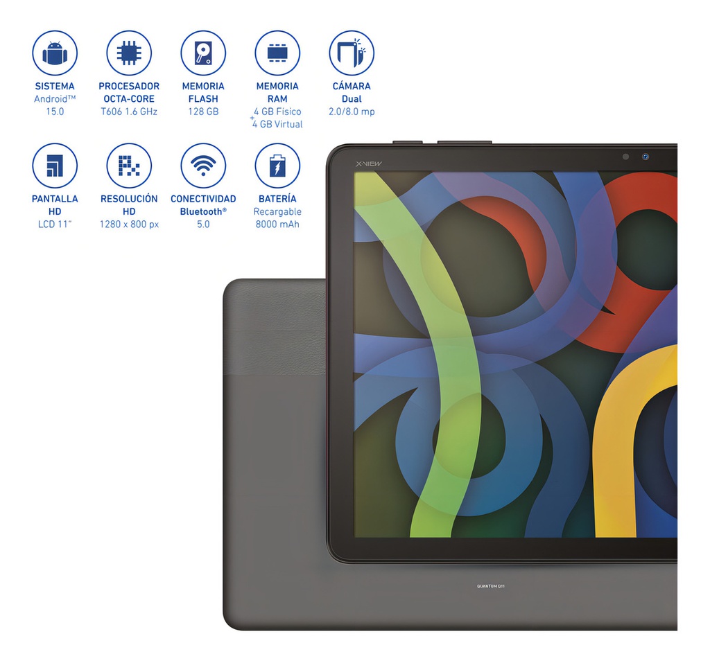 Tablet X-view Quantum Q11 11'' 128gb 4 + 4 Gb Ram Virtual