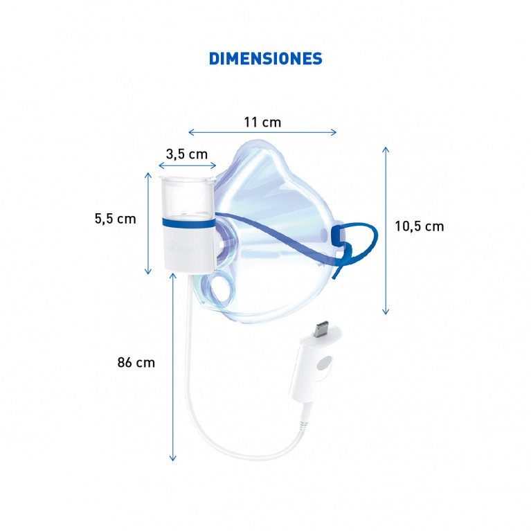 NEBULIZADOR SILFAB MINIMESH NM10 CON USB-C