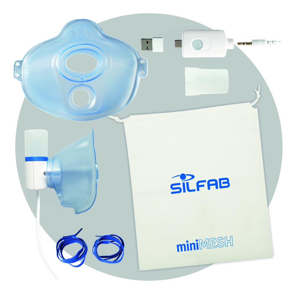 Nebulizador Silfab Minimesh Nm10 Portatil Usb-c Para Celular