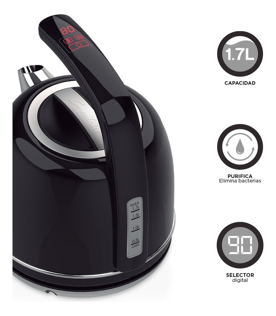 Pava Electrica Styler Kd400 Smart-tek Negro 1850w 1.7l