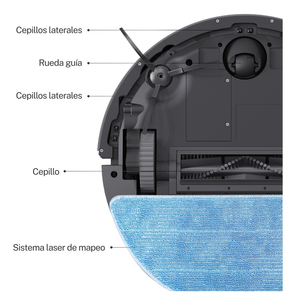 Aspiradora Robot Smart-tek Ava Pro Ii Color Negro