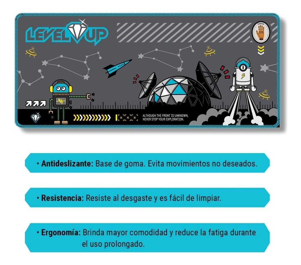 Combo Gamer Level Up Perseo Teclado, Mouse, Auriculares