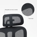 SILLA GAMER OFICINA MICROCASE BIGBOSS V2 NEGRA