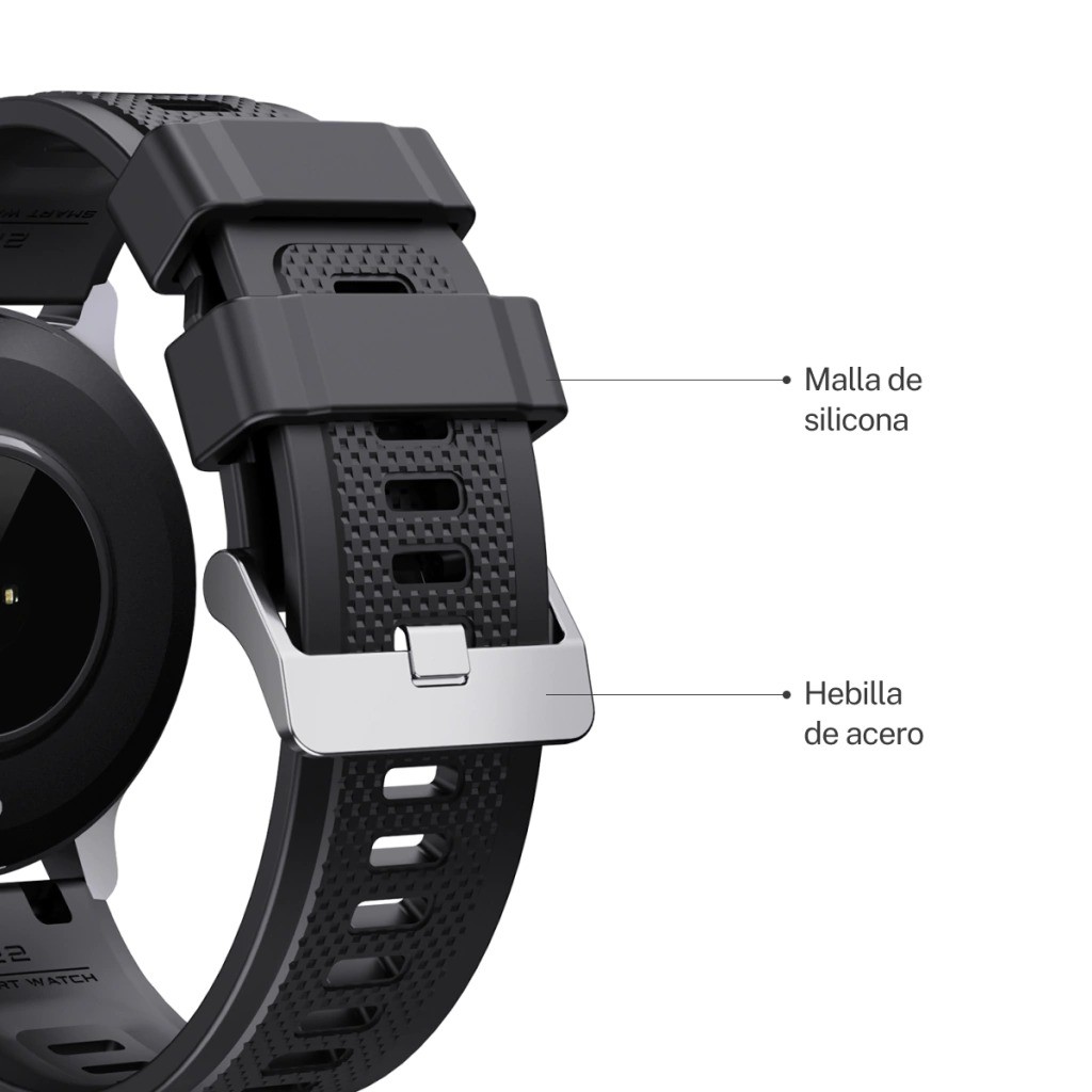 RELOJ SMART X-VIEW TRAIL S GPS 22MM + MALLA GOLD