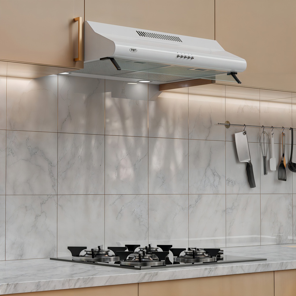 Campana De Pared Extractor Estratto B 3 Vel Luz Led Blanca