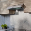 Campana  Extractor Tst Estratto A 3 Vel Luz Led Acero Inox