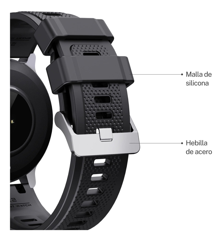 Reloj Smart X-view Trail S Gps 22mm + Malla Gold