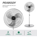 Ventilador De Pie Peabody 20  Pe-vp250 3 Palas De Metal 130w