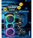 Parlante Kioto Tw2808 Crystal Led Rgb 2x8 60w Negro