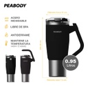 Vaso Térmico Mug Peabody Pe-mg950n 950 Ml Doble Tapa