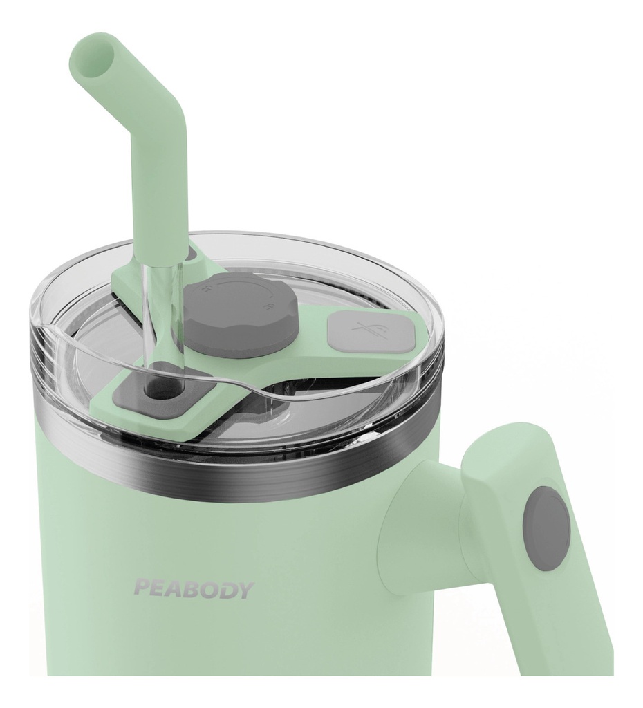 Vaso Térmico Mug Peabody Pe-mg950n 950 Ml. Doble Tapa