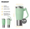 Vaso Térmico Mug Peabody Pe-mg950n 950 Ml. Doble Tapa