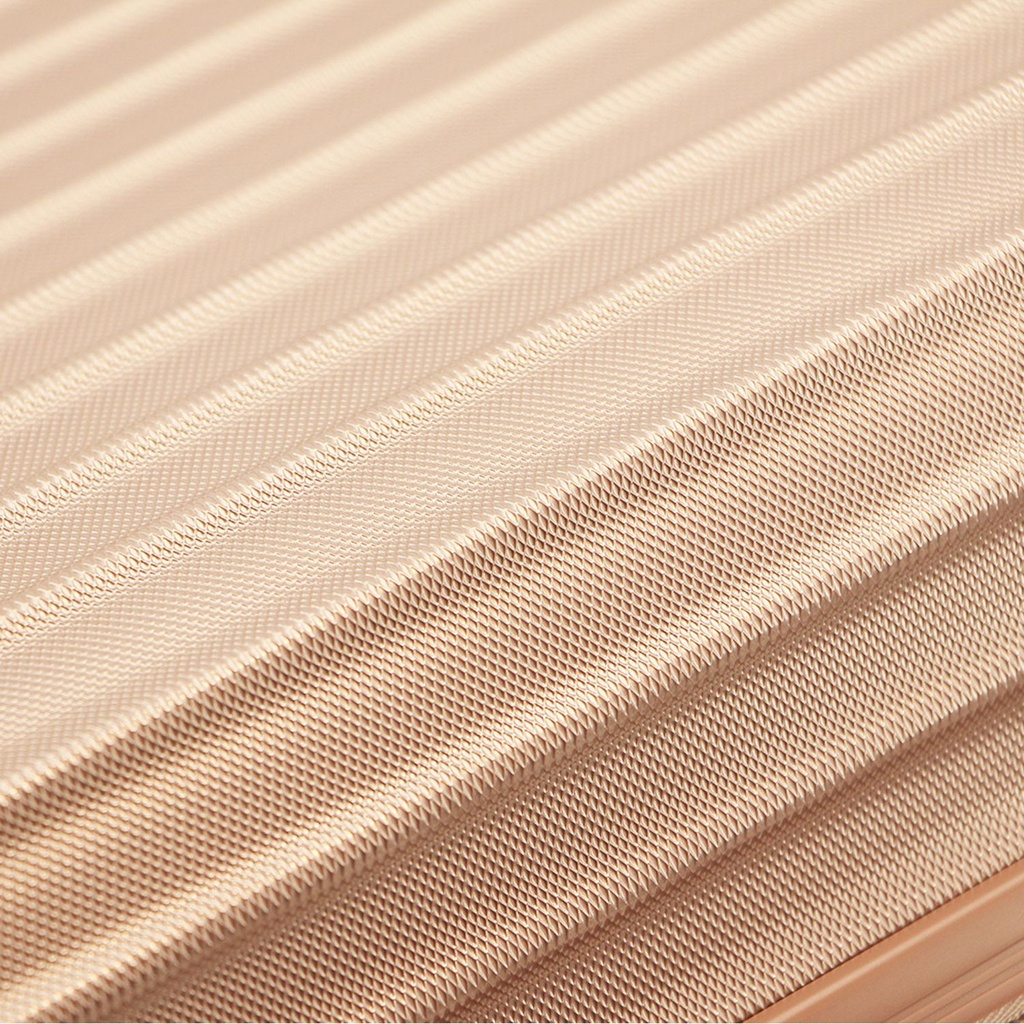 Valija Carry On Amayra 20 Abs 4 Ruedas 360 Oro Rosa Lisa