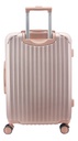 Valija Amayra 24 Mediana Abs 4 Ruedas 360 Oro Rosa Lisa
