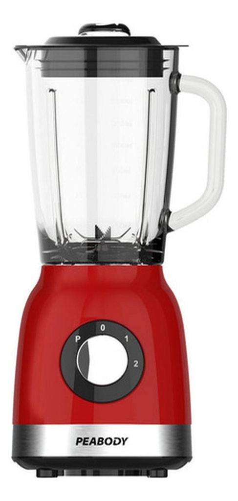 Licuadora Peabody Pe-ln810r Roja 2 Vel. 800w Jarra De Vidrio