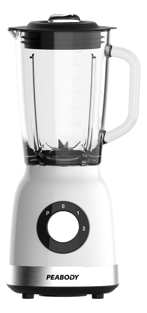 Licuadora Peabody Pe-ln810b Blanca 2 Vel. 800w Jarra Vidrio